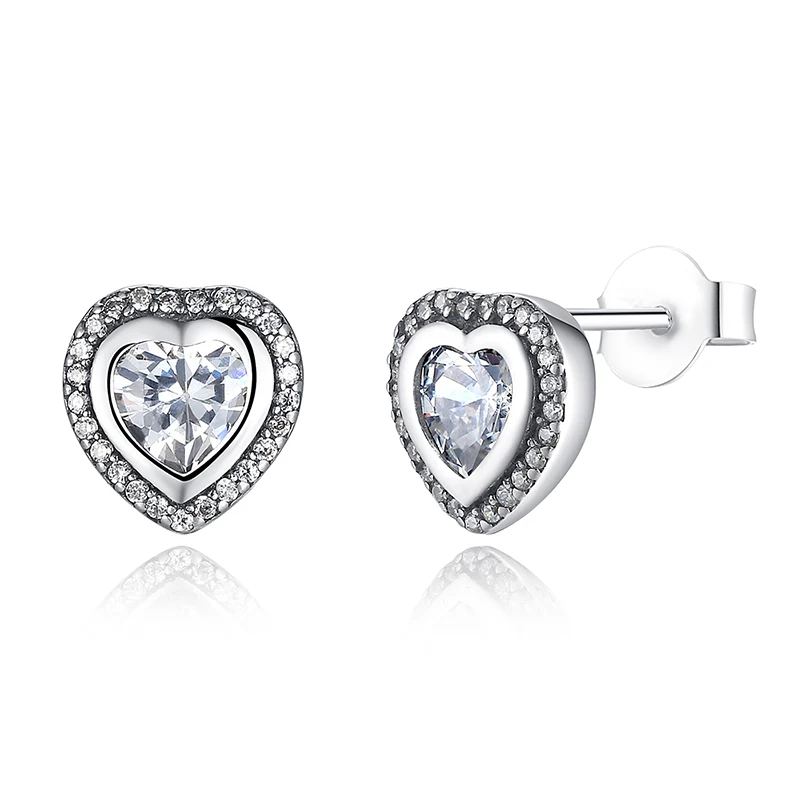 ZMZY 100% Genuine 925 Sterling Silver Earrings Jewelry Fashion Big CZ Crystal Pave Crystal Heart Stud Earrings Gift For Women
ZMZY 100% Genuine 925 Sterling Silver Earrings Jewelry Fashion Big CZ Crystal Pave Crystal Heart Stud Earrings Gift For Women