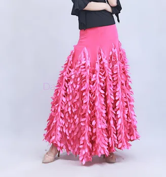 Ballroom dance costumes sexy senior ice silk leaves ballroom dance long skirt for women ballroom dance competition skirts
Ballroom dance costumes sexy senior ice silk leaves ballroom dance long skirt for women ballroom dance competition skirts