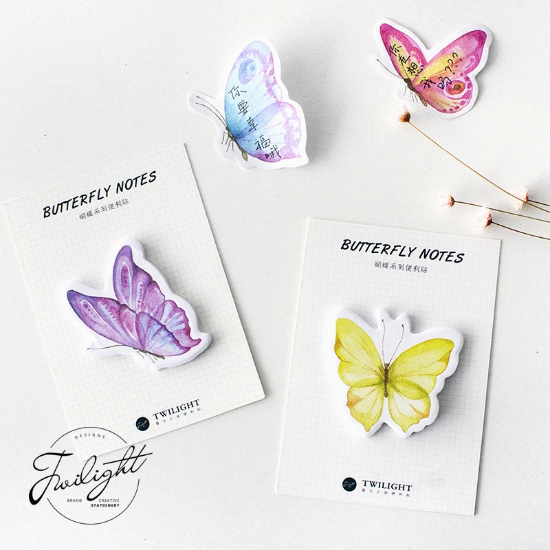 4 pcs/Lot Butterfly sticky notes and memo pads Diary Journal sticker scrapbook Stationery Office School supplies papeleria FM681
4 pcs/Lot Butterfly sticky notes and memo pads Diary Journal sticker scrapbook Stationery Office School supplies papeleria FM681
