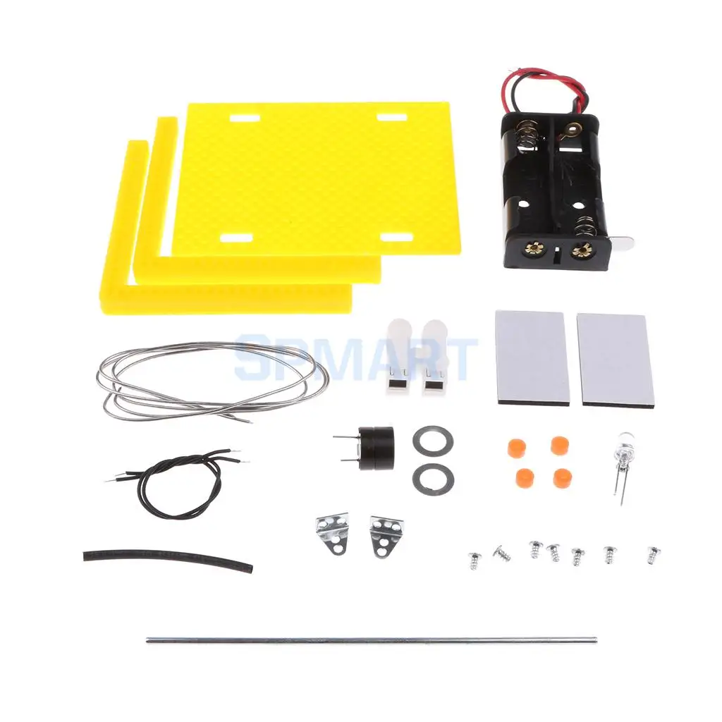 DIY Warning Device Toy Set Educational Electrical Analog Circuit Physics Science Experiment Discovery Kids Gift Teaching Aids