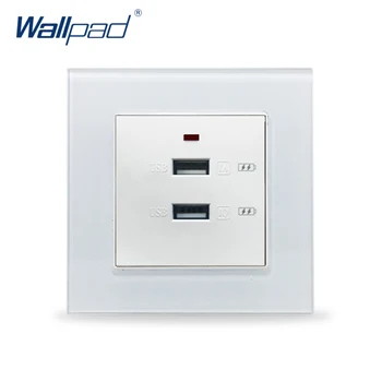 2.1A USB Socket Wallpad Crystal Glass 110V-250V USB Phone Charge Wall Outlet Panel 5V Output Dual Usb Wall Socket Quick Charger
2.1A USB Socket Wallpad Crystal Glass 110V-250V USB Phone Charge Wall Outlet Panel 5V Output Dual Usb Wall Socket Quick Charger