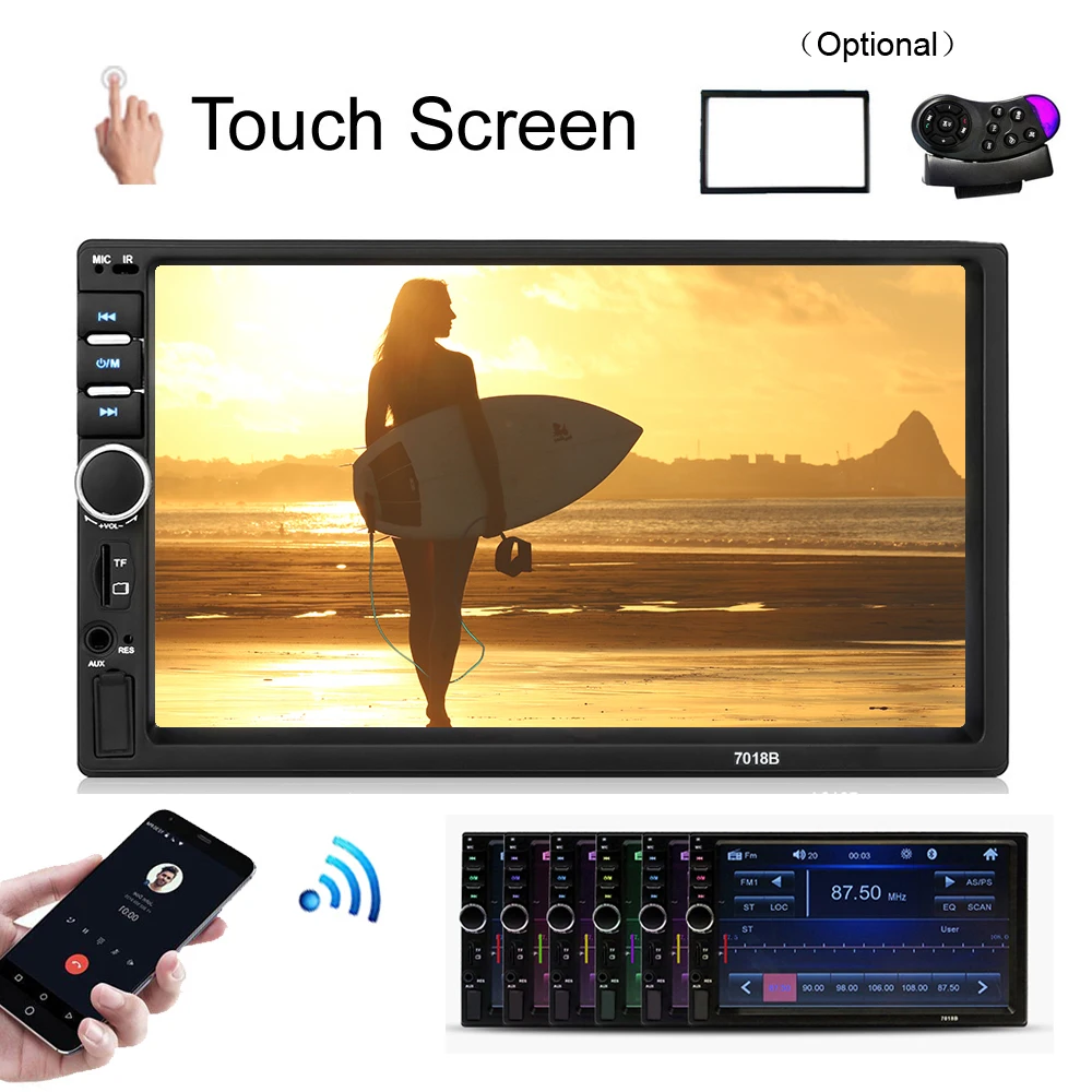 2Din Car Radio cassette Recorder Auto MP5 Player 7" Touch Screen audio Stereo coche Frame Bluetooth USB TF FM for Back up Camera
2Din Car Radio cassette Recorder Auto MP5 Player 7" Touch Screen audio Stereo coche Frame Bluetooth USB TF FM for Back up Camera