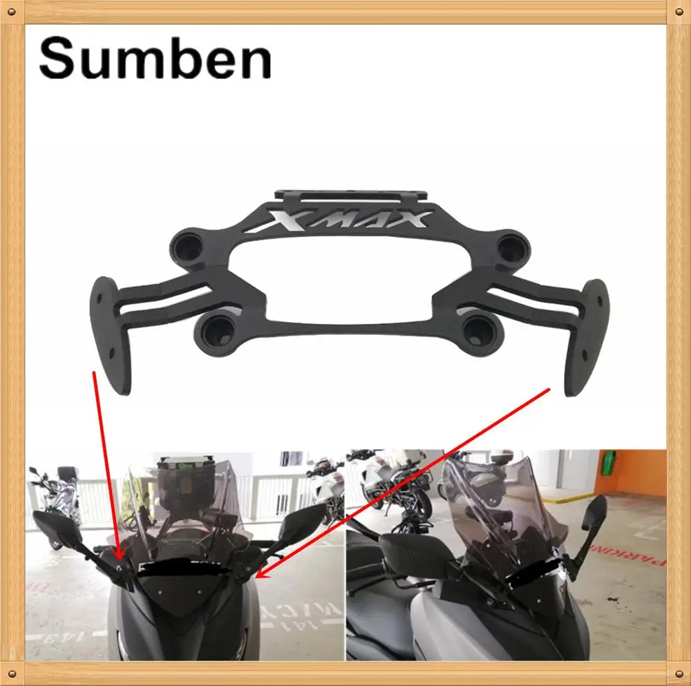 Motorcycle Stand Bracket Mobile Phone GPS Navigation Plate Rearview Mirrors Support for Yamaha XMAX 250 300 400 125 2017 2018
Motorcycle Stand Bracket Mobile Phone GPS Navigation Plate Rearview Mirrors Support for Yamaha XMAX 250 300 400 125 2017 2018