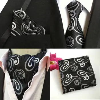 Mens Pocket Square Necktie Ties Cravat Ascot Black White Floral Paisley Lot HZTIE0248
Mens Pocket Square Necktie Ties Cravat Ascot Black White Floral Paisley Lot HZTIE0248