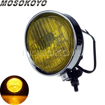 5.75" Headlight Retro Amber Front Lamp Daytime Running Light for Harley TRI XS650 Sportster Chopper Bobber Cafe Racer
5.75" Headlight Retro Amber Front Lamp Daytime Running Light for Harley TRI XS650 Sportster Chopper Bobber Cafe Racer