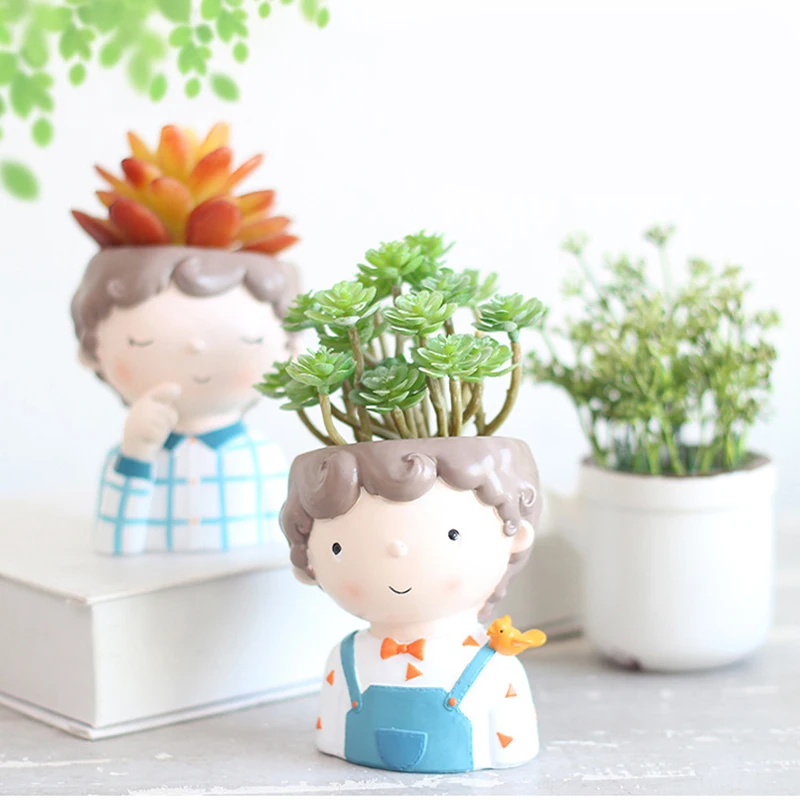 Creative Cartoon Succulent Cactus Resin Smart Planter Artificial Plant Flower Pot Cachepot Orchid Balcony Decor Modern Flowerpot
Creative Cartoon Succulent Cactus Resin Smart Planter Artificial Plant Flower Pot Cachepot Orchid Balcony Decor Modern Flowerpot