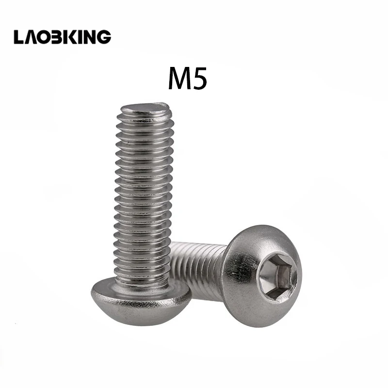 100pcs/lot M5*10 Bolt A2-70 ISO7380 Button Head Socket Screw/Bolt SUS304 Stainless Steel M5X10mm
100pcs/lot M5*10 Bolt A2-70 ISO7380 Button Head Socket Screw/Bolt SUS304 Stainless Steel M5X10mm