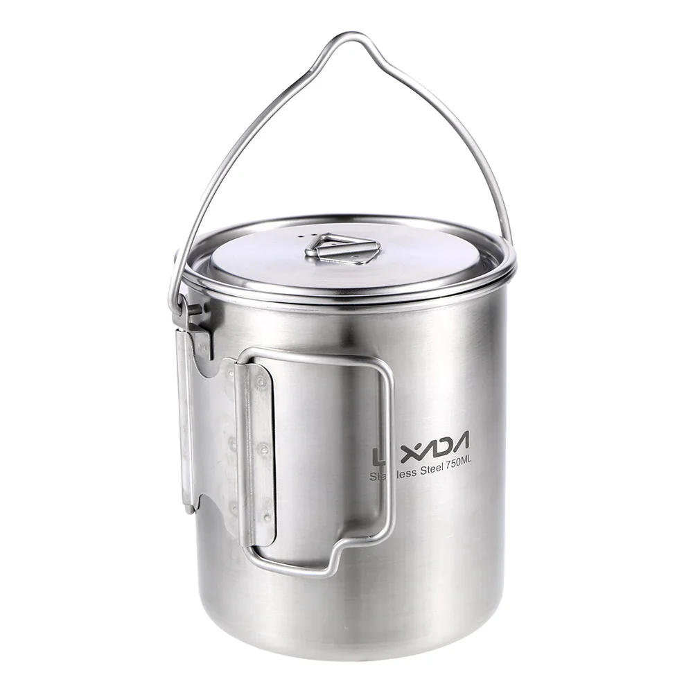 Lixada 750ml Stainless Steel Pot Portable Water Mug Cup Coffee Milk Mug Foldable Handle Outdoor Camping Cooking Picnic with Lid
Lixada 750ml Stainless Steel Pot Portable Water Mug Cup Coffee Milk Mug Foldable Handle Outdoor Camping Cooking Picnic with Lid