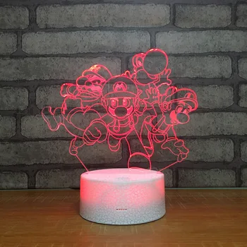 Super Mario 3D Acrylic LED Night Light Touch 7 Color changing Desk Table Lamp Party Decorative Light Christmas Gift
Super Mario 3D Acrylic LED Night Light Touch 7 Color changing Desk Table Lamp Party Decorative Light Christmas Gift