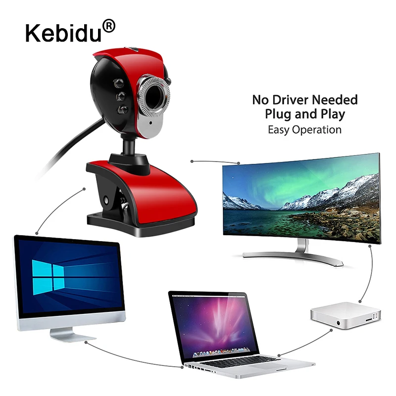 Digital USB 2.0 50.0 Mega Pixel 6 LED CMOS HD Webcam Camera Web Cam MIC Microphone for Computer PC LAPTOP Notebook for Skype MSN
Digital USB 2.0 50.0 Mega Pixel 6 LED CMOS HD Webcam Camera Web Cam MIC Microphone for Computer PC LAPTOP Notebook for Skype MSN
