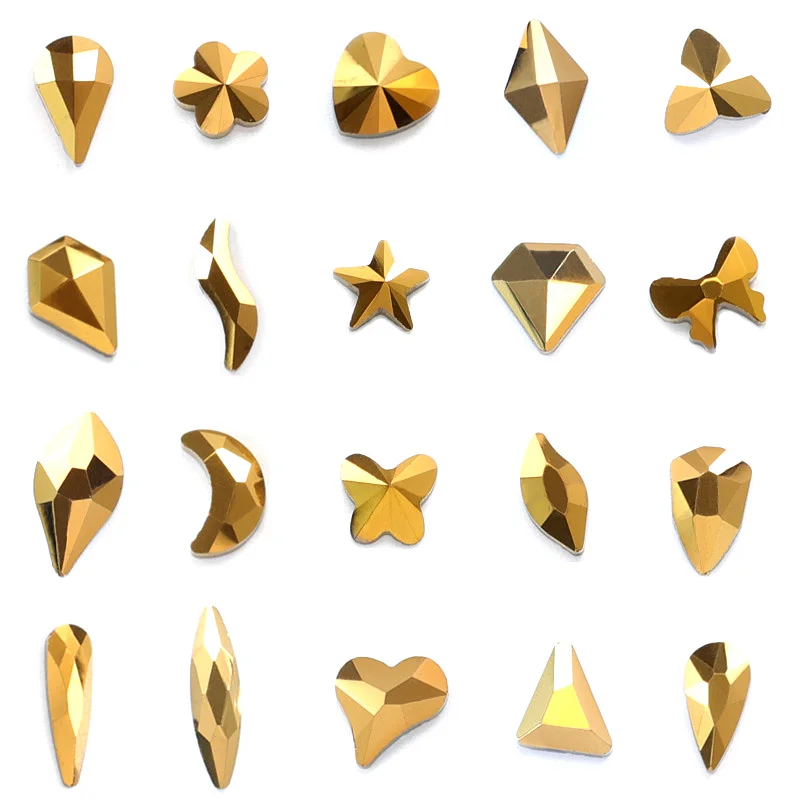 20pcs Mine Gold Nail Art Rhinestones Flatback Non Hot Fix Rhinestones Glue On 20 Shapes Stones for Nail decoration B1162
20pcs Mine Gold Nail Art Rhinestones Flatback Non Hot Fix Rhinestones Glue On 20 Shapes Stones for Nail decoration B1162