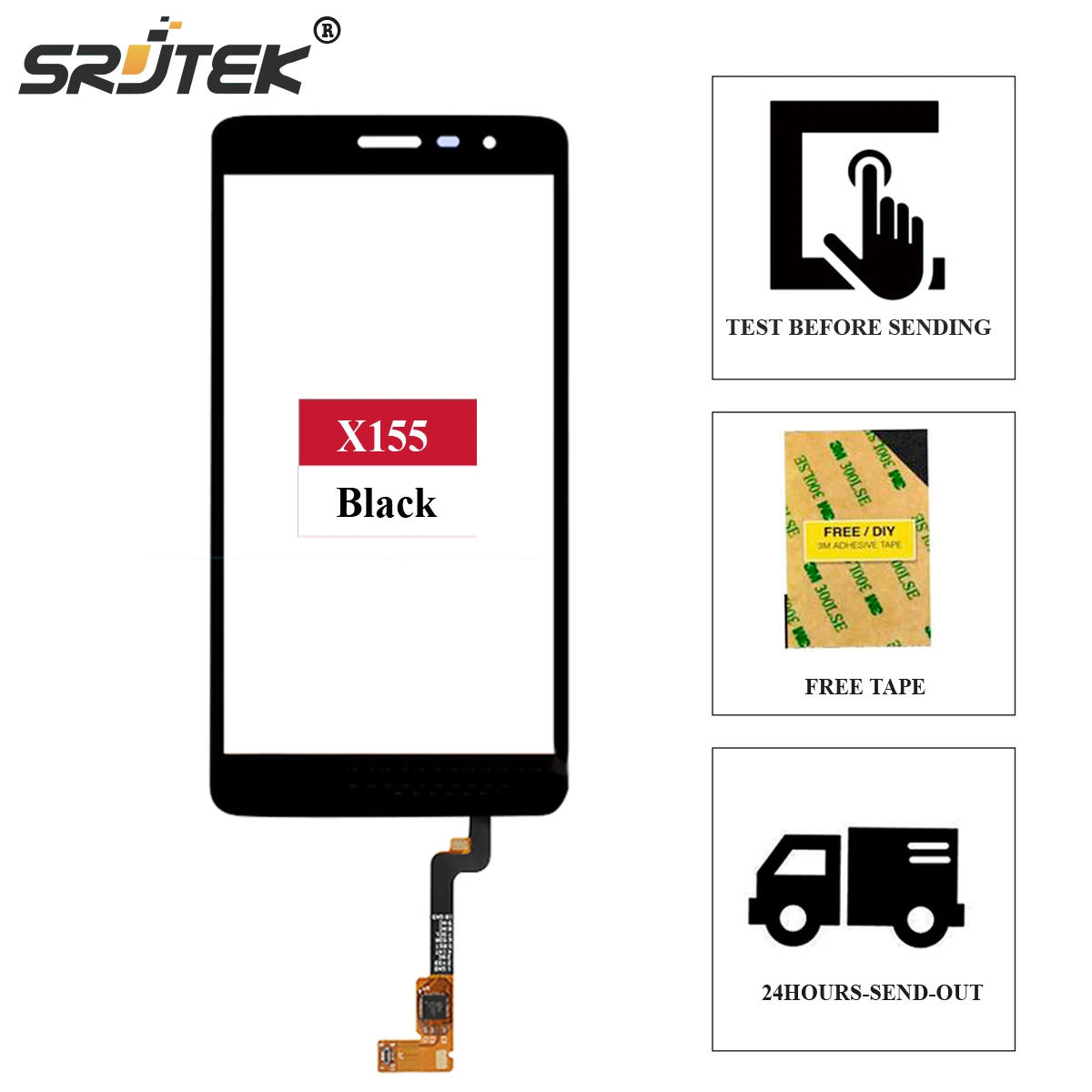 Srjtek For LG Bello II X150 x155 x160 High Quality Touch Screen Digitizer Sensor Front Glass Panel Replacement Parts For lg X150
Srjtek For LG Bello II X150 x155 x160 High Quality Touch Screen Digitizer Sensor Front Glass Panel Replacement Parts For lg X150