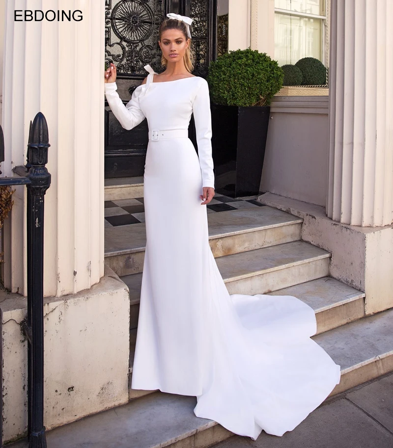 Vestidos De Novia Elegant Mermaid Wedding Dress Boat Neck Neckline Sexy Backless Bride Dress Plus Size Wedding Party Gown
Vestidos De Novia Elegant Mermaid Wedding Dress Boat Neck Neckline Sexy Backless Bride Dress Plus Size Wedding Party Gown