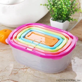 12Sets 5Pcs/Set Multifunction Food Storage Box ContainerTransparent Sealed Kitchen Containers Microwavable Crisper Set
12Sets 5Pcs/Set Multifunction Food Storage Box ContainerTransparent Sealed Kitchen Containers Microwavable Crisper Set