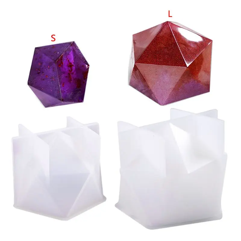 New Crystal Epoxy Mold Desktop Table Decoration Jewelry Large Multi-faceted High Mirror Resin Silicone Mould
New Crystal Epoxy Mold Desktop Table Decoration Jewelry Large Multi-faceted High Mirror Resin Silicone Mould