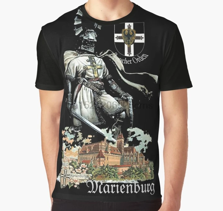 All Over Print 3D Tshirt Men Funny T Shirt Teutonic Knight with coat of arms and Marienburg Castle Graphic T-Shirt
All Over Print 3D Tshirt Men Funny T Shirt Teutonic Knight with coat of arms and Marienburg Castle Graphic T-Shirt