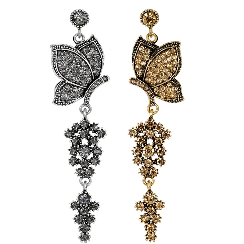 Alloy Personality Retro Butterfly Earrings For Women Jewelry New Design Danging Earrings
Alloy Personality Retro Butterfly Earrings For Women Jewelry New Design Danging Earrings