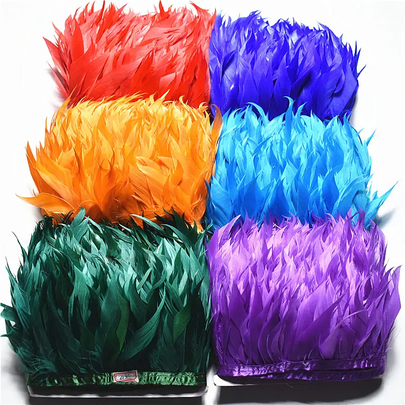 wholesale Chicken feathers trim 5-10yard/lot 10-15cm DIY needlework feathers for crafts and skirt slim wedding decoration plumes
wholesale Chicken feathers trim 5-10yard/lot 10-15cm DIY needlework feathers for crafts and skirt slim wedding decoration plumes