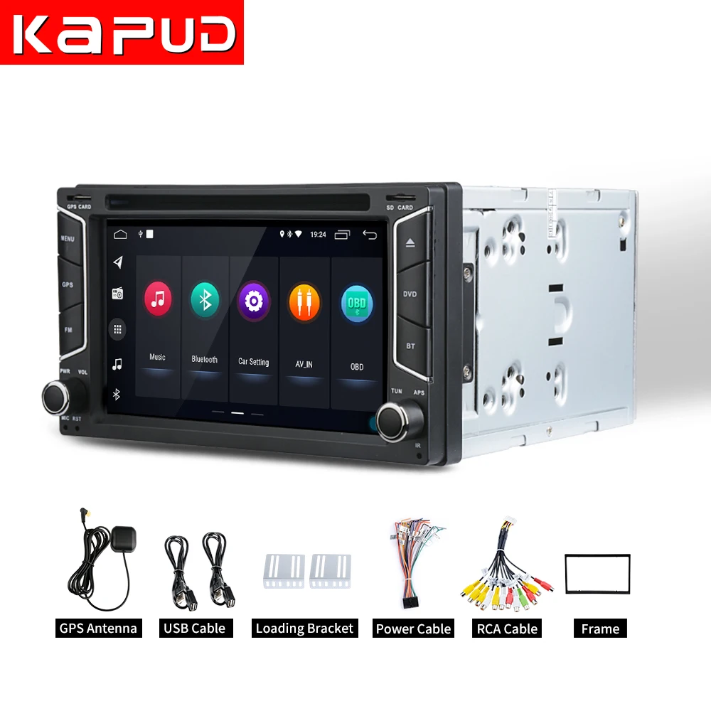 Kapud 6.2" Car DVD Player 2 Din Audio Universal GPS RDS USB SD for Nissian Xtrail Juke Qashqai Wifi BT Quad Core Free Map Card
Kapud 6.2" Car DVD Player 2 Din Audio Universal GPS RDS USB SD for Nissian Xtrail Juke Qashqai Wifi BT Quad Core Free Map Card