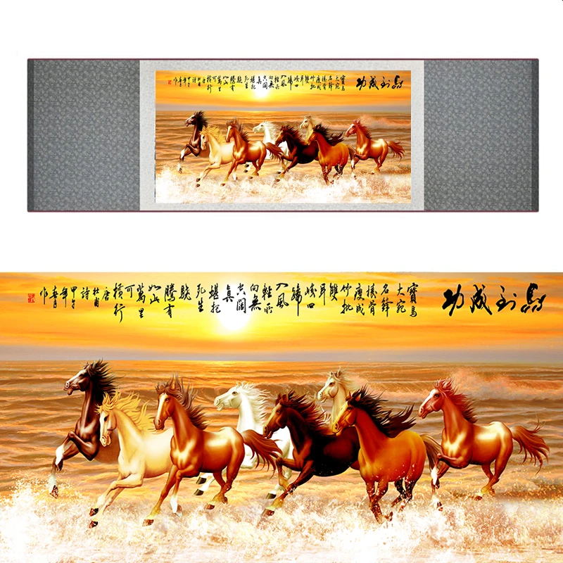 Traditional Chinese art painting Horse art painting Silk scroll art painting Horse picture 040703
Traditional Chinese art painting Horse art painting Silk scroll art painting Horse picture 040703