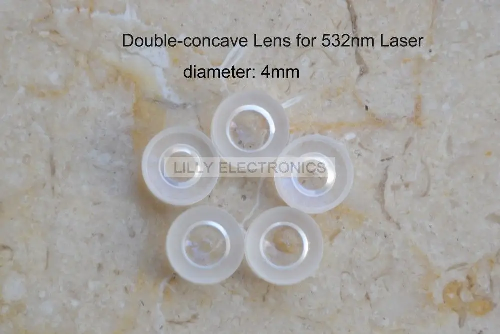 5pcs Double Convex Glass Lens for 532nm 4mm Green Laser Module Beam Expander DIY Lab
5pcs Double Convex Glass Lens for 532nm 4mm Green Laser Module Beam Expander DIY Lab