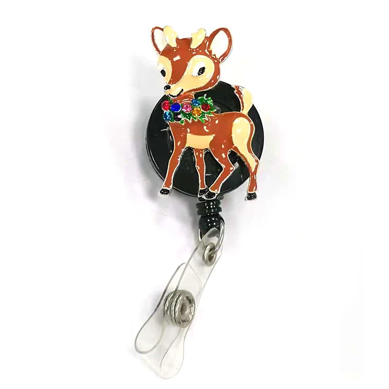 10pcs/lot Cute enamel Christmas deer Retractable animal Nurse ID Badge Holder reel
10pcs/lot Cute enamel Christmas deer Retractable animal Nurse ID Badge Holder reel