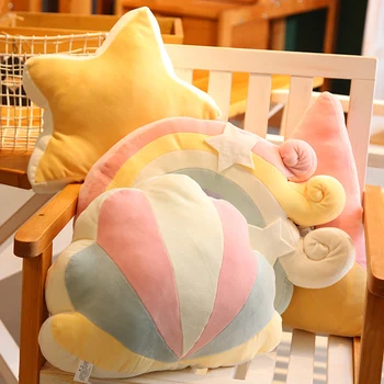 Super soft rainbow series pillow fun plush toy creative pillow office pillow soft party star moon cojines decorativos para sofa
Super soft rainbow series pillow fun plush toy creative pillow office pillow soft party star moon cojines decorativos para sofa