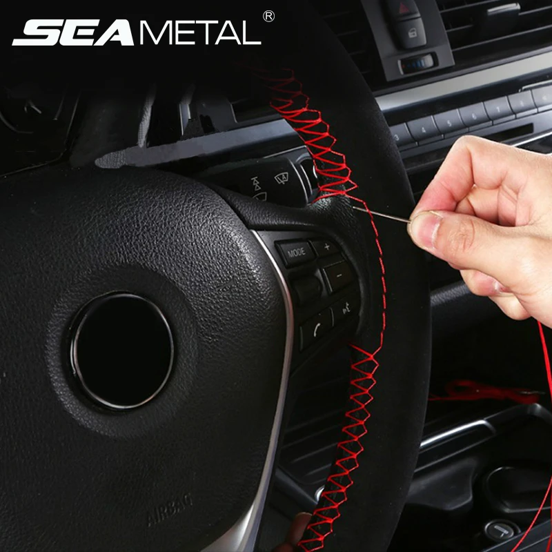Braid On The Steering-wheel 38cm Car Steering Wheel Cover Hand Sewing With Needle And Thread Artificial Leather Auto Accessories
Braid On The Steering-wheel 38cm Car Steering Wheel Cover Hand Sewing With Needle And Thread Artificial Leather Auto Accessories