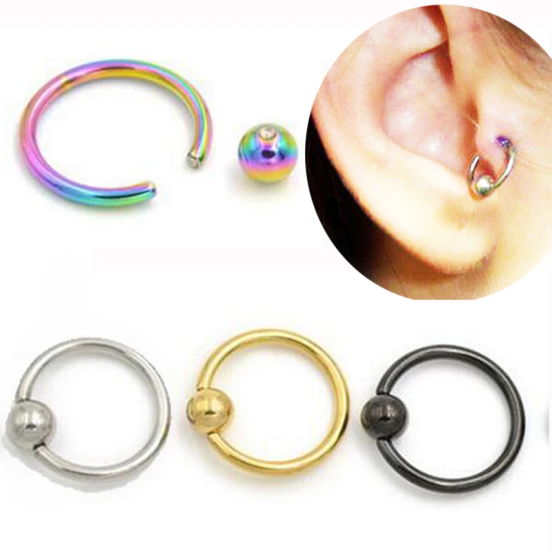 SaYao 2 Piece Stainless Steel Captive Hoop Rings CBR Eyebrow Tragus Nose Closure Nipple Body Piercings Jewelry Helix
SaYao 2 Piece Stainless Steel Captive Hoop Rings CBR Eyebrow Tragus Nose Closure Nipple Body Piercings Jewelry Helix