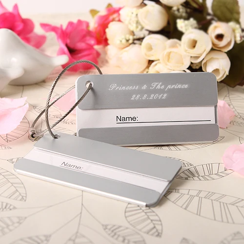 personalized luggage tags wedding