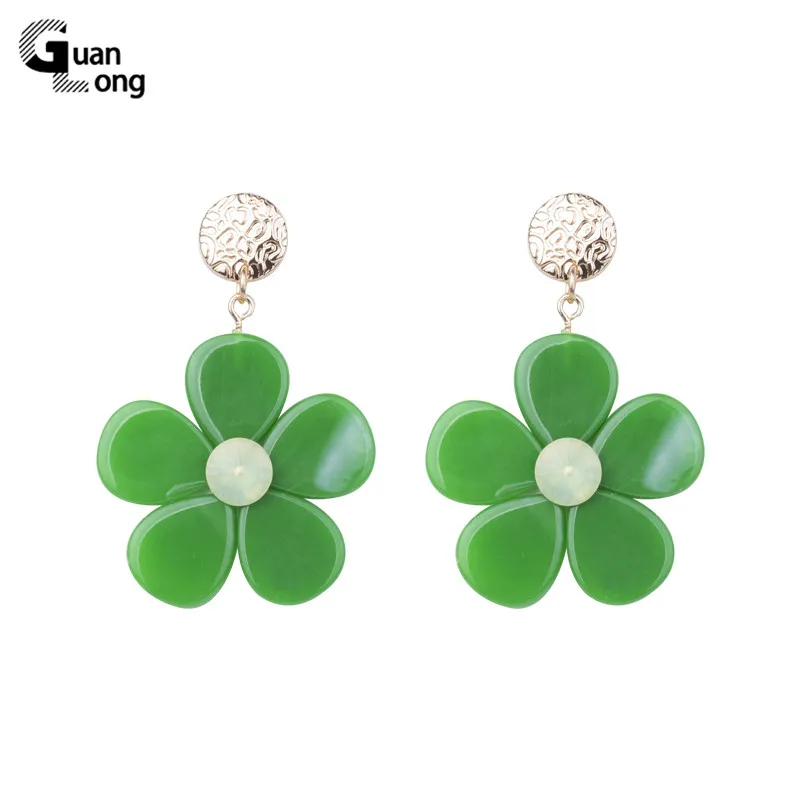 GuanLong Vintage Long Acrylic Flower Earrings for Women Big Metal Resin Dangle Drop Earings for Girls Fashion Jewelry Brincos
GuanLong Vintage Long Acrylic Flower Earrings for Women Big Metal Resin Dangle Drop Earings for Girls Fashion Jewelry Brincos