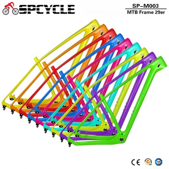 Spcycle 27.5er 29er T1000 Carbon MTB Bicycle Frame 650B Mountain Bike Carbon Frame BSA 73mm Compatible With 142*12mm or 135*9mm
Spcycle 27.5er 29er T1000 Carbon MTB Bicycle Frame 650B Mountain Bike Carbon Frame BSA 73mm Compatible With 142*12mm or 135*9mm