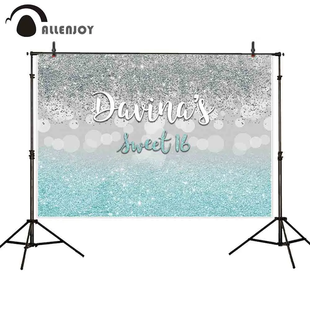 Allenjoy sweet 16 photography background birthday silver blue glitter party backdrop photocall photobooth decor fabric new
Allenjoy sweet 16 photography background birthday silver blue glitter party backdrop photocall photobooth decor fabric new