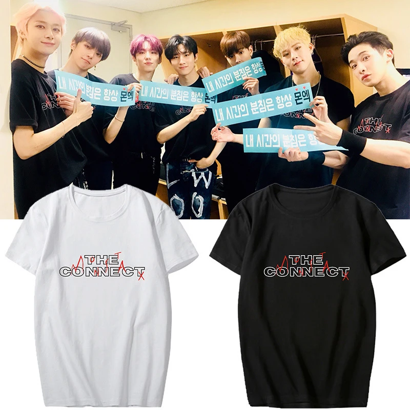 Fashion Kpop Drop Shipping MONSTA X Album World Tour THE CONNECT O-Neck Cotton Hip Hop Tshirt Womens Fans Summer T Shirts
Fashion Kpop Drop Shipping MONSTA X Album World Tour THE CONNECT O-Neck Cotton Hip Hop Tshirt Womens Fans Summer T Shirts