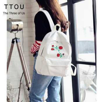 TTOU Harajuku Rose Embroidery Backpack Women Travel Backpack School Canvas Backpack Double Shoulder Bag Mochila
TTOU Harajuku Rose Embroidery Backpack Women Travel Backpack School Canvas Backpack Double Shoulder Bag Mochila