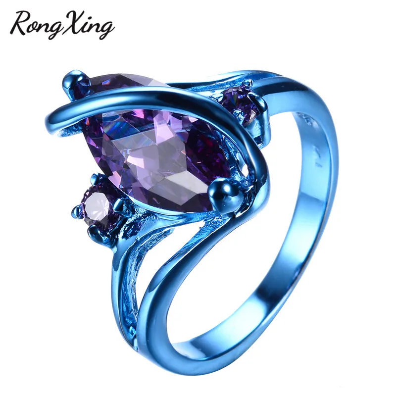 New Blue Gold Filled Stone Rings For Women Men Halloween Party Band Jewelry Fashion Purple Zircon Crystal Wedding Ring RC0002
New Blue Gold Filled Stone Rings For Women Men Halloween Party Band Jewelry Fashion Purple Zircon Crystal Wedding Ring RC0002