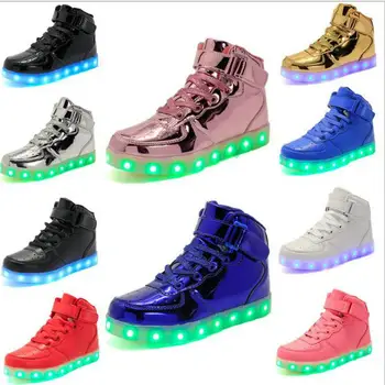 New Fashion Children Lighted Shoes For Girls Boys Colorful Glow Kids Sneakers Charge Luminous USB Shoes Chaussure Enfant LED 
New Fashion Children Lighted Shoes For Girls Boys Colorful Glow Kids Sneakers Charge Luminous USB Shoes Chaussure Enfant LED