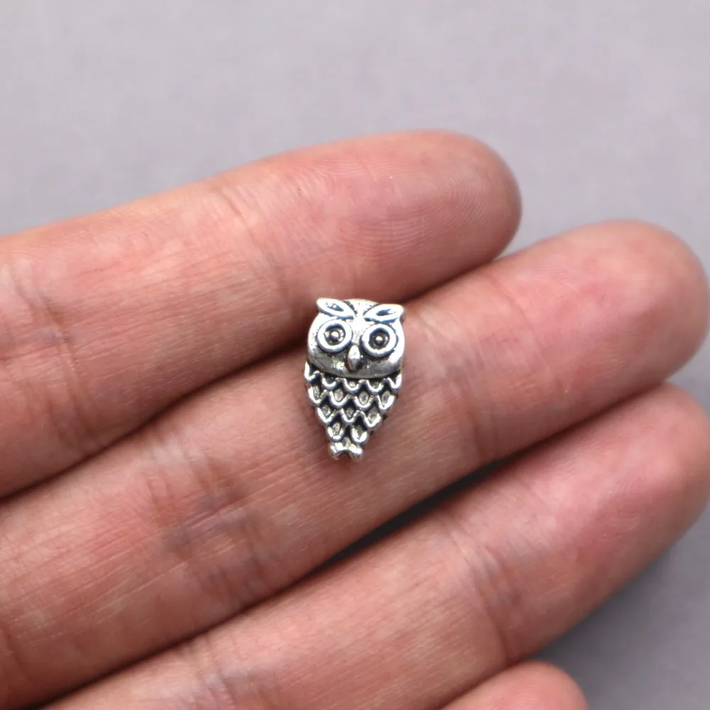 Wholesale 12pcs 14*9mm owl Charms Beads For Jewelry Making Antique Silver owl Spacers Beads Charm
Wholesale 12pcs 14*9mm owl Charms Beads For Jewelry Making Antique Silver owl Spacers Beads Charm