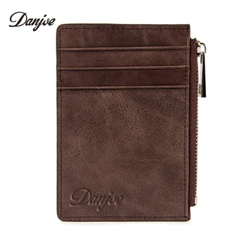 DANJUE Vintage Zipper Men Wallet High Quality Card Case Men Genuine Leather Money Clip Rfid Block Men ID Card Package
DANJUE Vintage Zipper Men Wallet High Quality Card Case Men Genuine Leather Money Clip Rfid Block Men ID Card Package