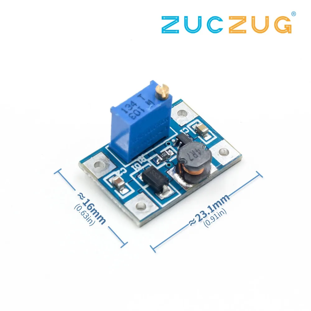 Arsmundi DC-DC SX1308 Step-UP Adjustable Power Module Step Up Boost Converter 2-24V to 2-28V 2A
Arsmundi DC-DC SX1308 Step-UP Adjustable Power Module Step Up Boost Converter 2-24V to 2-28V 2A