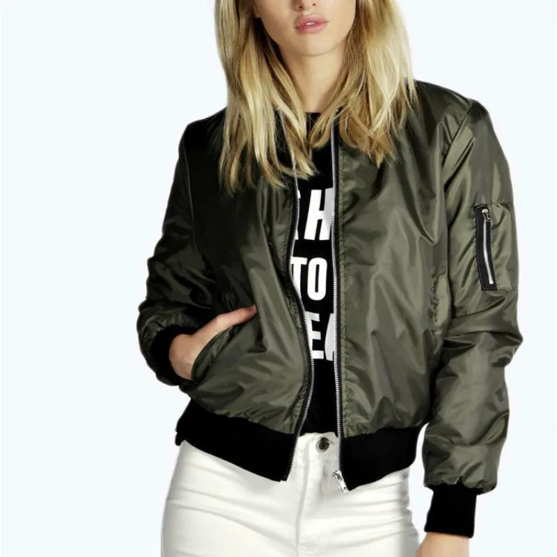 2018 Spring Autumn Women Thin Jackets Tops Basic Bomber Jacket Long Sleeve Coat Casual O-neck Collar Slim Fit Outerwear
2018 Spring Autumn Women Thin Jackets Tops Basic Bomber Jacket Long Sleeve Coat Casual O-neck Collar Slim Fit Outerwear