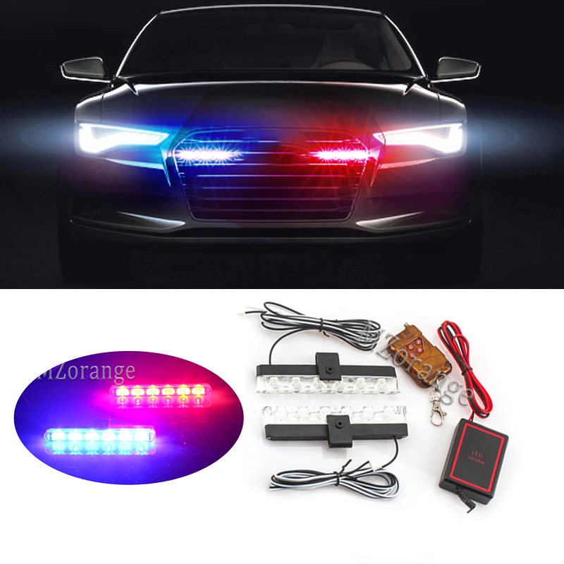 2x6 LED DRL 12V Wireless Remote Strobe Warning Lights Police Light Ambulance Work Light Emergency Flashing Fog Lamp Strobe Light
2x6 LED DRL 12V Wireless Remote Strobe Warning Lights Police Light Ambulance Work Light Emergency Flashing Fog Lamp Strobe Light