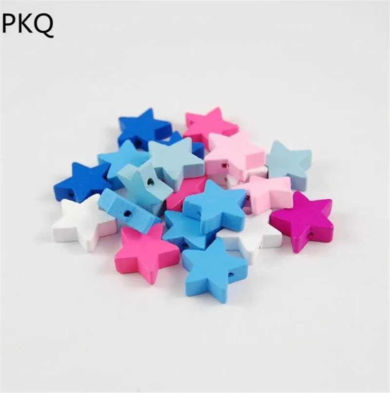 50pcs Children handmade beads loose bead colorful five-pointed star wood beads DIY bracelet accessories wood chips Diameter 20mm
50pcs Children handmade beads loose bead colorful five-pointed star wood beads DIY bracelet accessories wood chips Diameter 20mm