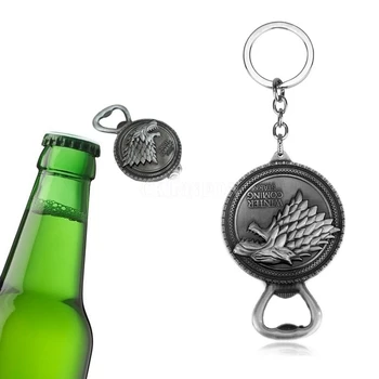 500Pcs/Lot 2 Color Keychain Game Of Thrones Keychains Portable Beer Opener Key Holders Badge Keyring
500Pcs/Lot 2 Color Keychain Game Of Thrones Keychains Portable Beer Opener Key Holders Badge Keyring