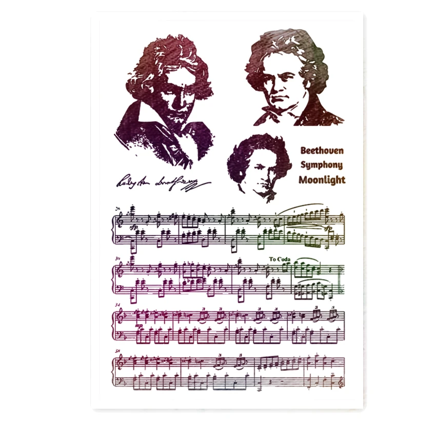 Hot sale Sheet music Transparent Clear Stamps / Silicone Seals Roller Stamp for DIY scrapbooking photo album/Card Making
Hot sale Sheet music Transparent Clear Stamps / Silicone Seals Roller Stamp for DIY scrapbooking photo album/Card Making
