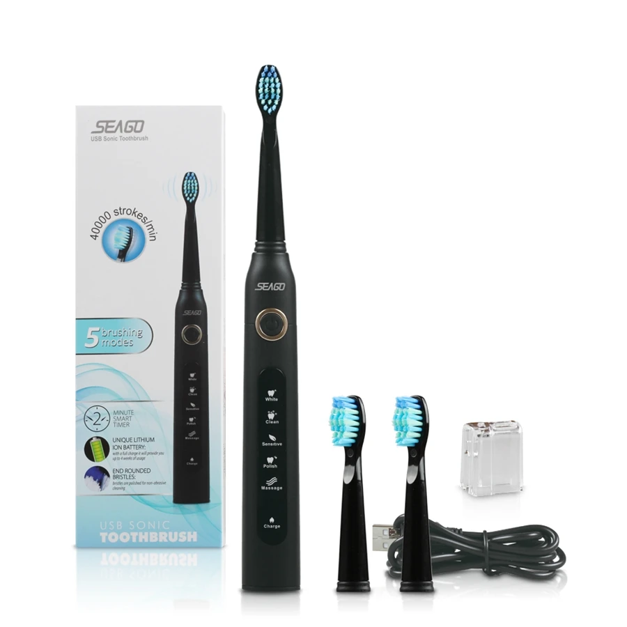 Seago Soft Toothbrush Sonic Electric Toothbrush Automatic Sonice Cepillo De Dientes Automatico With USB Charging 5 Models Sg507
Seago Soft Toothbrush Sonic Electric Toothbrush Automatic Sonice Cepillo De Dientes Automatico With USB Charging 5 Models Sg507