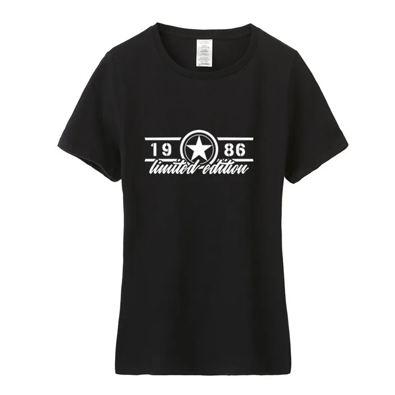Omnitee 1986 Limited Edition T Shirts Woman Girl Tshirts Cotton Short Sleeve Women Female Birthday 1986 T-shirt Tees OZ-275
Omnitee 1986 Limited Edition T Shirts Woman Girl Tshirts Cotton Short Sleeve Women Female Birthday 1986 T-shirt Tees OZ-275