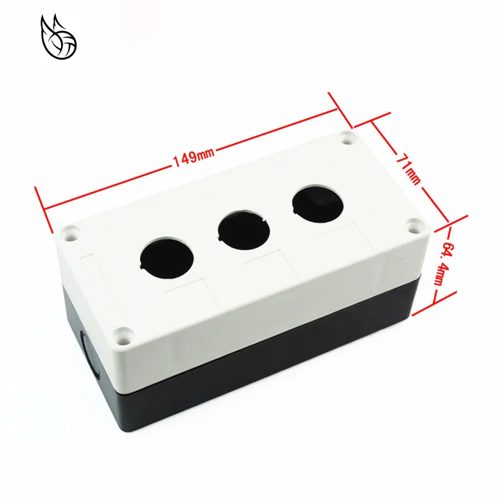 Three Holes 22mm XAL-B03 BX3-22 Equipment Urgent Emergency Stop Push Button Switch Box IP65 NP2 NP4 LA37 38 39Y090
Three Holes 22mm XAL-B03 BX3-22 Equipment Urgent Emergency Stop Push Button Switch Box IP65 NP2 NP4 LA37 38 39Y090