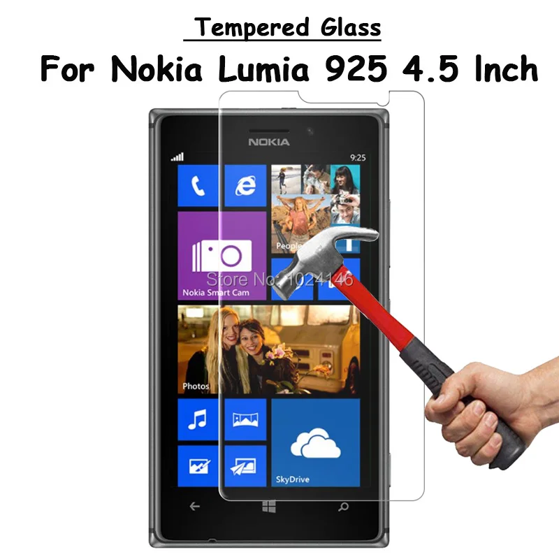 Для Nokia Lumia 925 4 5 &quotпрозрачное твердое закаленное стекло Защита для экрана