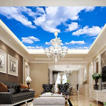 Blue Sky And White Clouds Ceiling Mural Wallpaper Living Room Theme Hotel Ceiling Wall Cloth Modern Simple Backdrop Wallcovering
Blue Sky And White Clouds Ceiling Mural Wallpaper Living Room Theme Hotel Ceiling Wall Cloth Modern Simple Backdrop Wallcovering